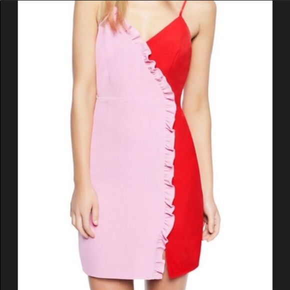 ❤️Anthro Color block Ruffle Dress💋 - Picture 2 of 7